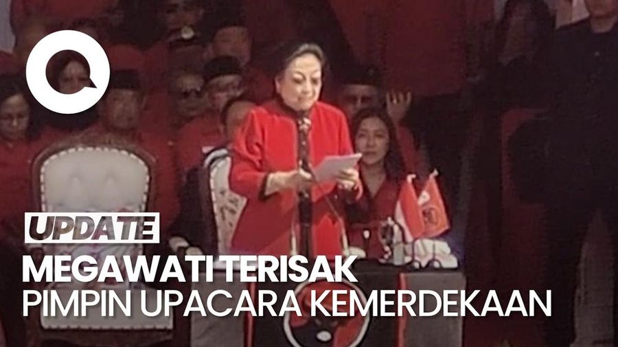 Video: Suara Bergetar Megawati Saat Mengenang Jasa Para Pahlawan