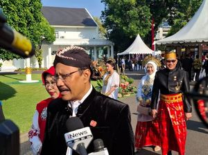 Berbaju Adat, Menteri-menteri Mulai Tiba di Istana Jelang Upacara HUT RI