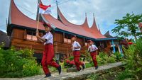 Potret Perayaan HUT Ke-80 RI di Penjuru Negeri