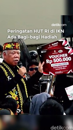 Video: Peringatan HUT RI di IKN Ada Bagi-bagi Hadiah