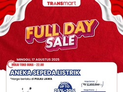 Sepeda Listrik Diskon Hingga 45% di Transmart Full Day Sale