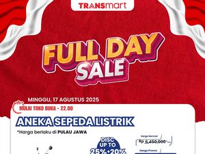 Sepeda Listrik Diskon Hingga 45% di Transmart Full Day Sale Sepeda Listrik Diskon Hingga 45% di Transmart Full Day Sale