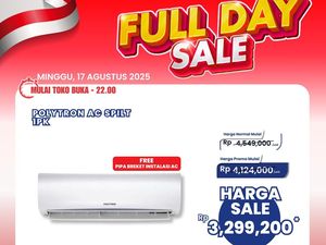AC Split 1 PK Polytron di Transmart Full Day Sale Harganya Miring! AC Split 1 PK Polytron di Transmart Full Day Sale Harganya Miring!
