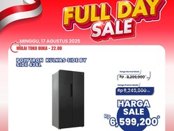 Ada Diskon Gede Kulkas Side by Side Polytron di Transmart Full Day Sale