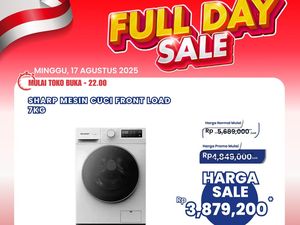 Mesin Cuci Front Load 7KG Hanya Rp 3 Jutaan di Transmart Full Day Sale Mesin Cuci Front Load 7KG Hanya Rp 3 Jutaan di Transmart Full Day Sale