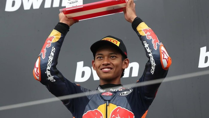 Veda Ega Pratama dipantau Gresini Racing. (Foto: Instagram @veda_54) Veda Ega Pratama dipantau Gresini Racing. (Foto: Instagram @veda_54)