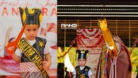 Kece! Pengasuh Rayyanza Bikin Baju Adat dari Bahan Seadanya tapi Hasil Wow