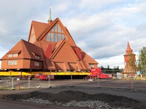 Gereja Kayu Ikonik di Swedia Dipindah Demi Selamatkan dari Ancaman Tambang
