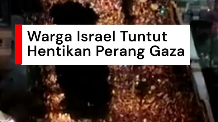 Video: Pemandangan dari Langit Saat Ratusan Ribu Warga Israel Turun ke Jalan