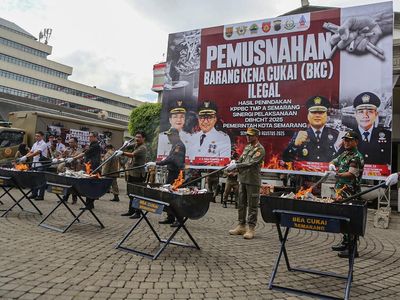 Barang Kena Cukai Ilegal Rp11,3 Miliar Dimusnahkan di Semarang