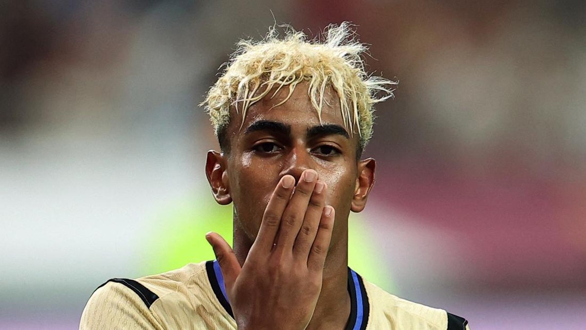 Bintang Barcelona Lamine Yamal dianggap punya pengaruh sebesar Ronaldo Nazario di atas lapangan. (Foto: REUTERS/Kim Hong-Ji)