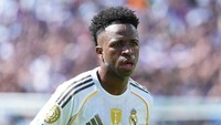 Kontrak Vinicius di Real Madrid tersisa dua musim lagi di Real Madrid. Madrid mau perpanjang kontrak sang winger (Getty Images/Etsuo Hara)