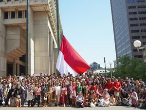 Saat Bendera Merah Putih Berkibar Untuk Pertama Kali di Boston Saat Bendera Merah Putih Berkibar Untuk Pertama Kali di Boston