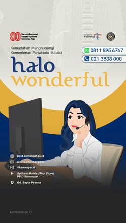 Kementerian Pariwisata Luncurkan Halo Wonderful untuk Akses Pengaduan Masyarakat