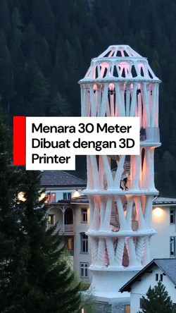 Video: Menara Setinggi 30 Meter Ini Dibuat dengan 3D Printer