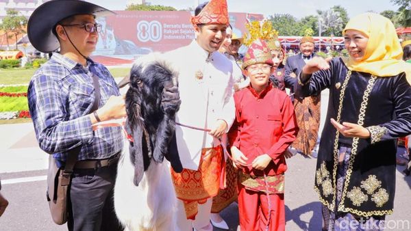 Potret Kostum Terbaik Arumi-Emil Dardak Dapat Hadiah Kambing