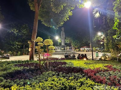 Kondisi Terkini Taman Apsari Usai Diperbaiki Pemprov Jatim