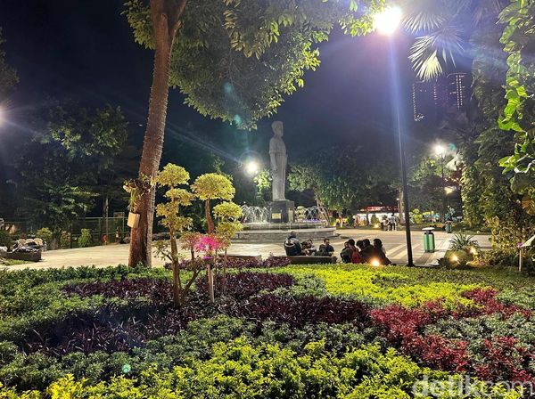 Kondisi Terkini Taman Apsari Usai Diperbaiki Pemprov Jatim