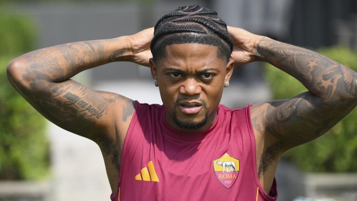 ROME, ITALY - AUGUST 20: AS Roma player Leon Bailey during training session at Centro Sportivo Fulvio Bernardini on August 20, 2025 in Rome, Italy. (Photo by Luciano Rossi/AS Roma via Getty Images)