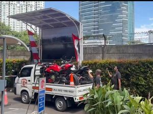 2 Motor Ducati Merah Terkait Kasus Wamenaker Immanuel Ebenezer Tiba di KPK