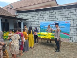 Hari Juang Polri, Polres Malang Salurkan 15 Ton Beras Gerakan Pangan Murah