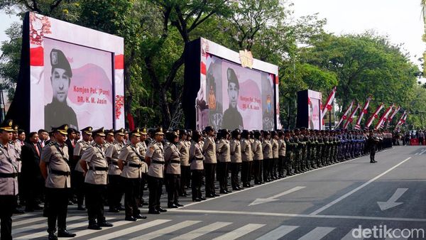 Peringatan Hari Juang Polri 2025 di Surabaya