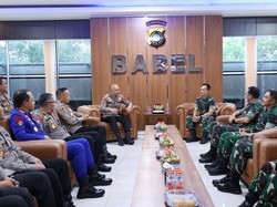 Kapolda Babel Terima Kunjungan Pangdam II Sriwijaya, Bahas Apa?
