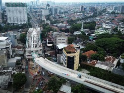 Pembangunan LRT Jakarta Velodrome-Manggarai 77,9%, Rampung Tahun Depan