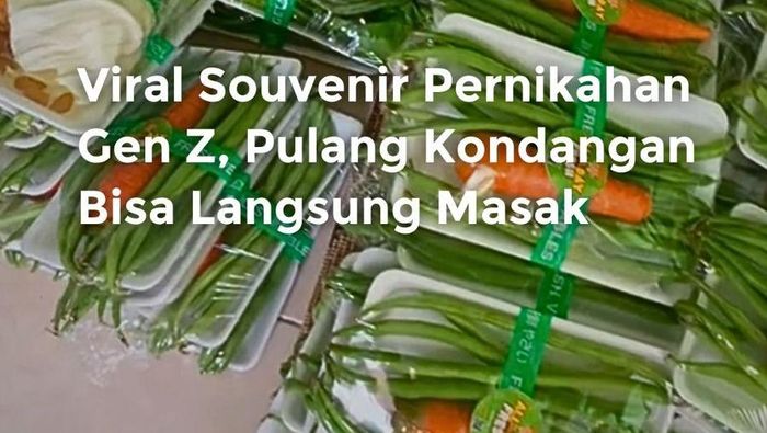 Video: Viral Suvenir Pernikahan Gen Z, Pulang Kondangan Bisa Langsung Masak