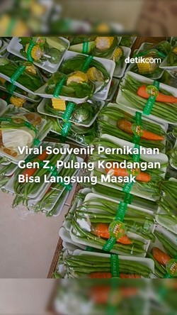 Video: Viral Suvenir Pernikahan Gen Z, Pulang Kondangan Bisa Langsung Masak