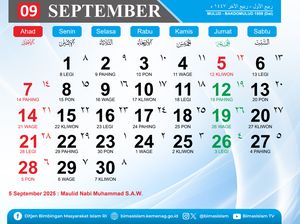 Tanggal Merah September 2025: Ada Long Weekend Maulid Nabi, Catat Jadwalnya! Tanggal Merah September 2025: Ada Long Weekend Maulid Nabi, Catat Jadwalnya!