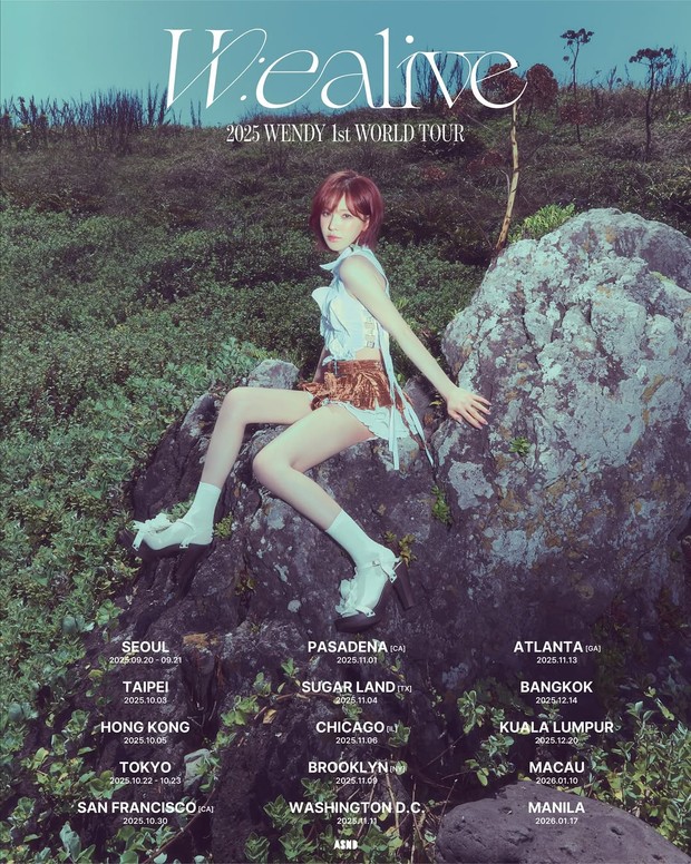 Poster Konser Wendy 'W:EALIVE'/Foto: Instagram.com/wendy_offcl