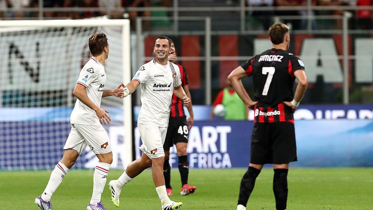 Cremonese membawa pulang kemenangan 2-1 dari kandang AC Milan (Getty Images/Marco Luzzani)