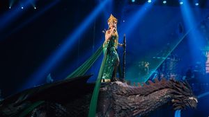 Foto: Yura Yunita Menjelma Jadi Mahadewi, Pakai Selendang 50 Meter