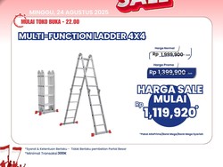 Beli Tangga Multifungsi di Transmart Full Day Sale Diskon Gede-gedean