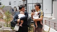 Foto Aaliyah-Thariq Liburan Bareng Mahalini-Rizky Febian, Kompak Momong Anak