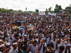 Delapan Tahun Tanpa Kepastian, Rohingya Serukan Keadilan Lewat Aksi Damai Delapan Tahun Tanpa Kepastian, Rohingya Serukan Keadilan Lewat Aksi Damai