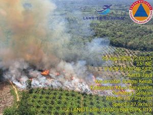 Karhutla di Muba Meluas, Satgas Darat Tetap Siaga