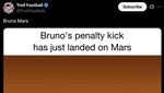 Meme Bola Penalti Bruno Fernandes Nyangsang ke Mana-mana