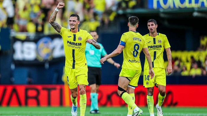VILLARREAL, SPAIN - AUGUST 24: Rafa Marin of Villarreal CF celebrates a goal during the Spanish league, LaLiga EA Sports, football match played between Villarreal CF and Girona FC at La Ceramica stadium on August 24, 2025, in Villarreal, Spain. (Photo By Ivan Terron/Europa Press via Getty Images)