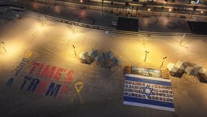 Instalasi Karya Aktivis Israel Minta Hentikan Perang Gaza
