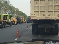 Hati-hati! Lalu Lintas Padat Sebelum Exit Tol Kebomas Gresik