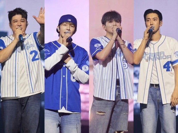 Potret Shindong, Donghae, Ryeowook, dan Siwon