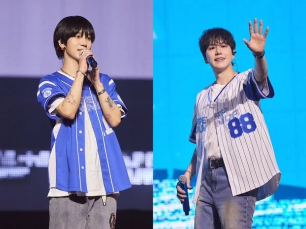 Potret Yesung dan Kyuhyun dalam konser 'Super Show 10'