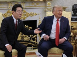 Di Hadapan Presiden Korsel, Trump Sebut Ingin Bertemu Lagi dengan Kim Jong Un