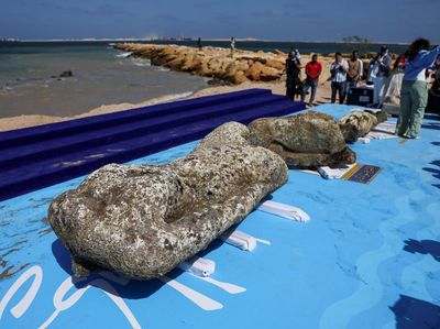 Penampakan Berhala yang Disembah Firaun, Ditemukan di Laut Alexandria Mesir