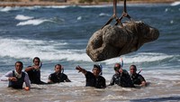 Jejak Peradaban Mesir Kuno Terungkap di Bawah Laut Alexandria