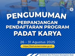 Pendaftaran Padat Karya 2025 Diperpanjang, Catat Jadwal dan Tata Caranya!