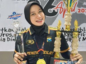 Prestasi Moncer Polwan Pasuruan Briptu Adel di Olahraga Pencak Silat Prestasi Moncer Polwan Pasuruan Briptu Adel di Olahraga Pencak Silat