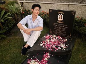 Gabriel Prince ke Makam Kakak, Olivia Finalis Gadis Sampul Meninggal Kecelakaan